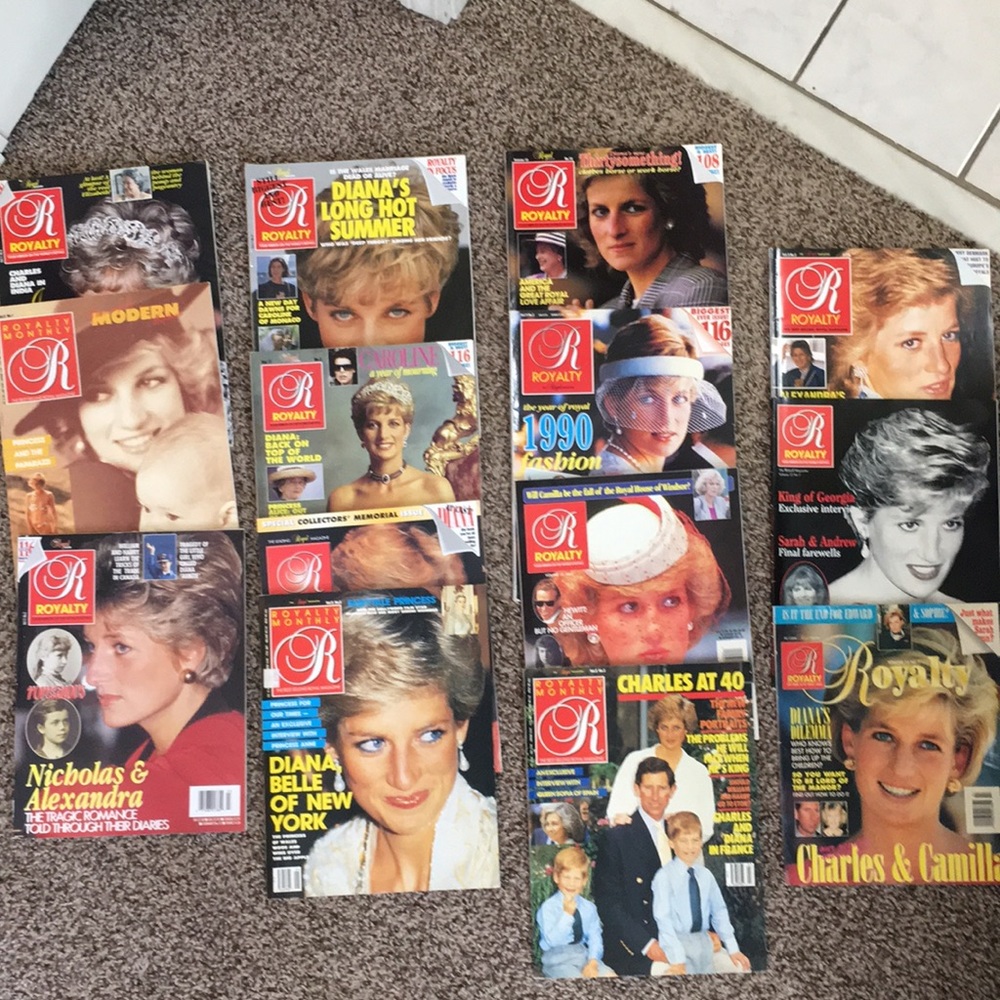 royal monthly Princess Diana collective magazines